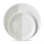 سرویس غذاخوری 26 پارچه طرح مینیمال طلایی