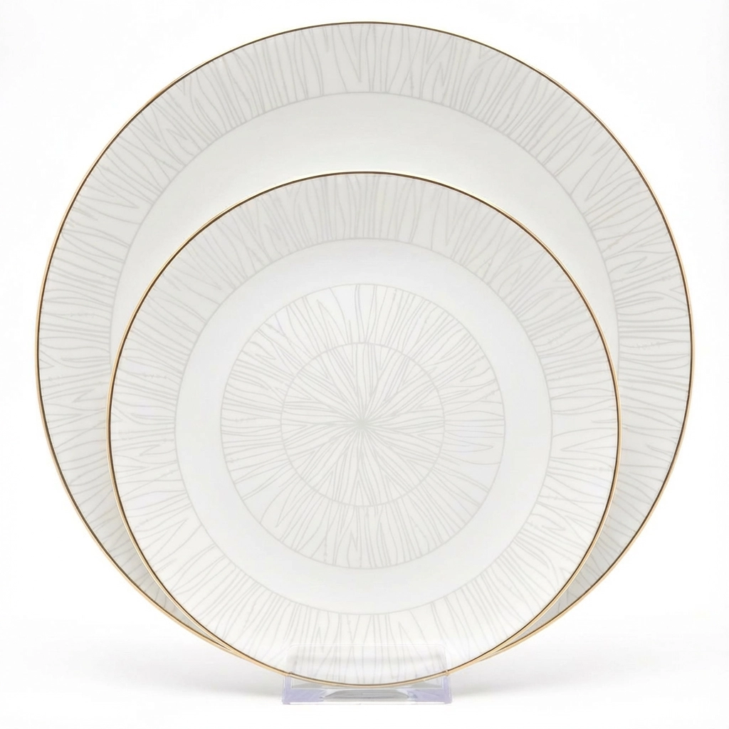 سرویس غذاخوری 26 پارچه طرح ترنم لب طلایی