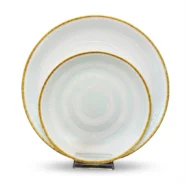 سرویس غذاخوری 26 پارچه طرح روژان طلایی